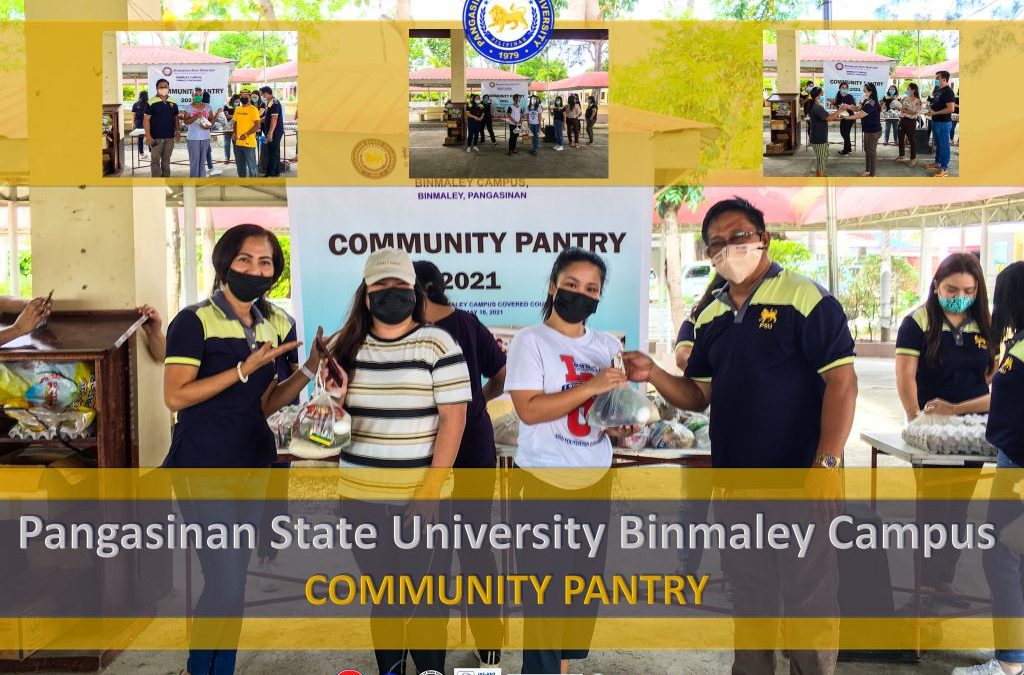 Pangasinan State University Binmaley Campus started its own community pantry.