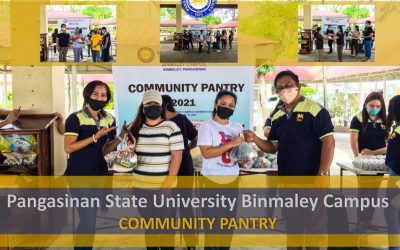 Pangasinan State University Binmaley Campus started its own community pantry.